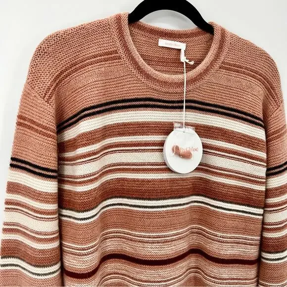 NWT See By Chloe Crew neck Jumper Alpaca Wool Knit Pullover Sweater XS - Picture 6 of 16